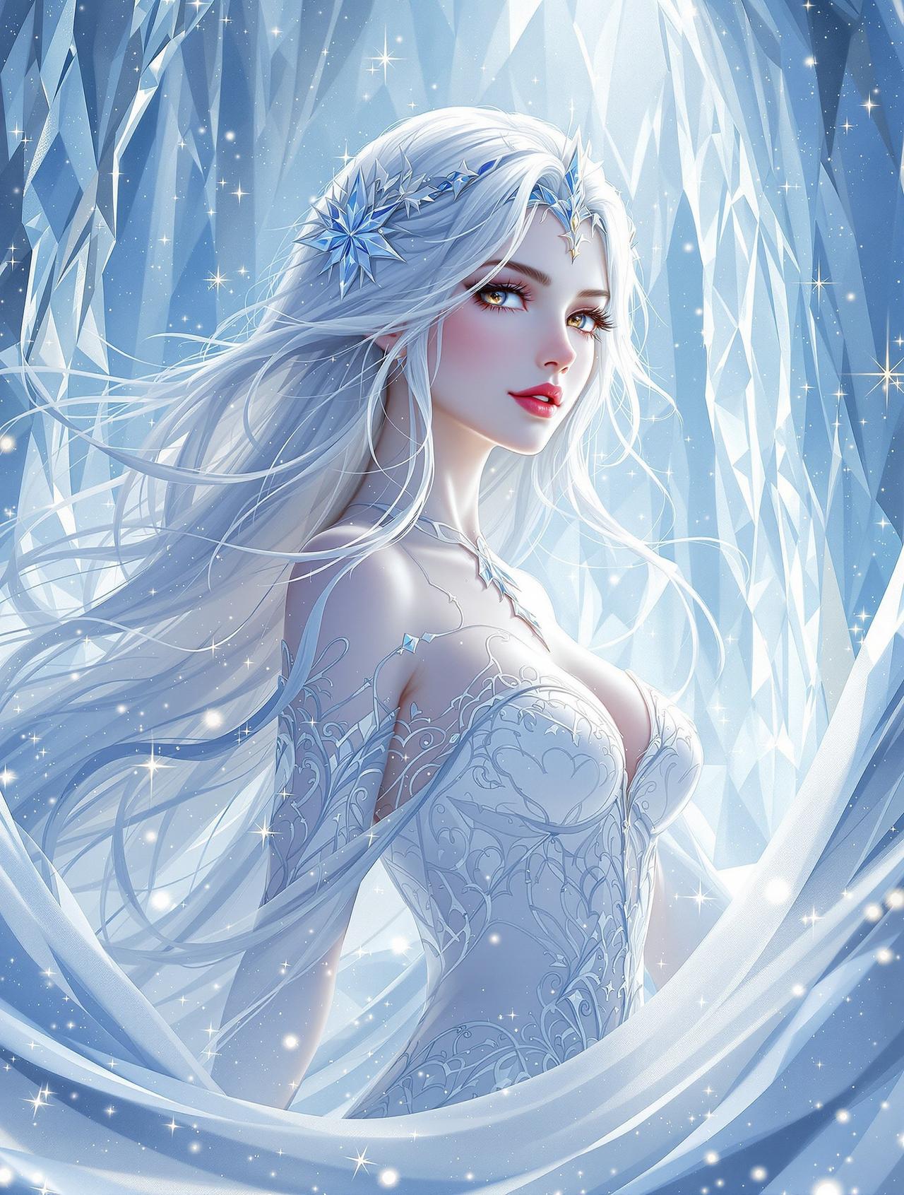 红果漫改《雪族霜华》海报 - 奇幻、古装题材短剧